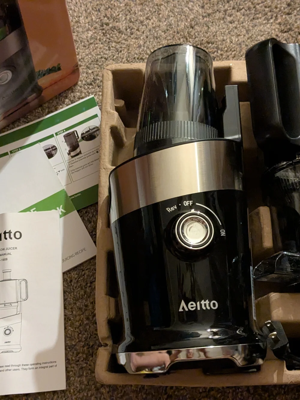 Cold Press Juicer with 4.9